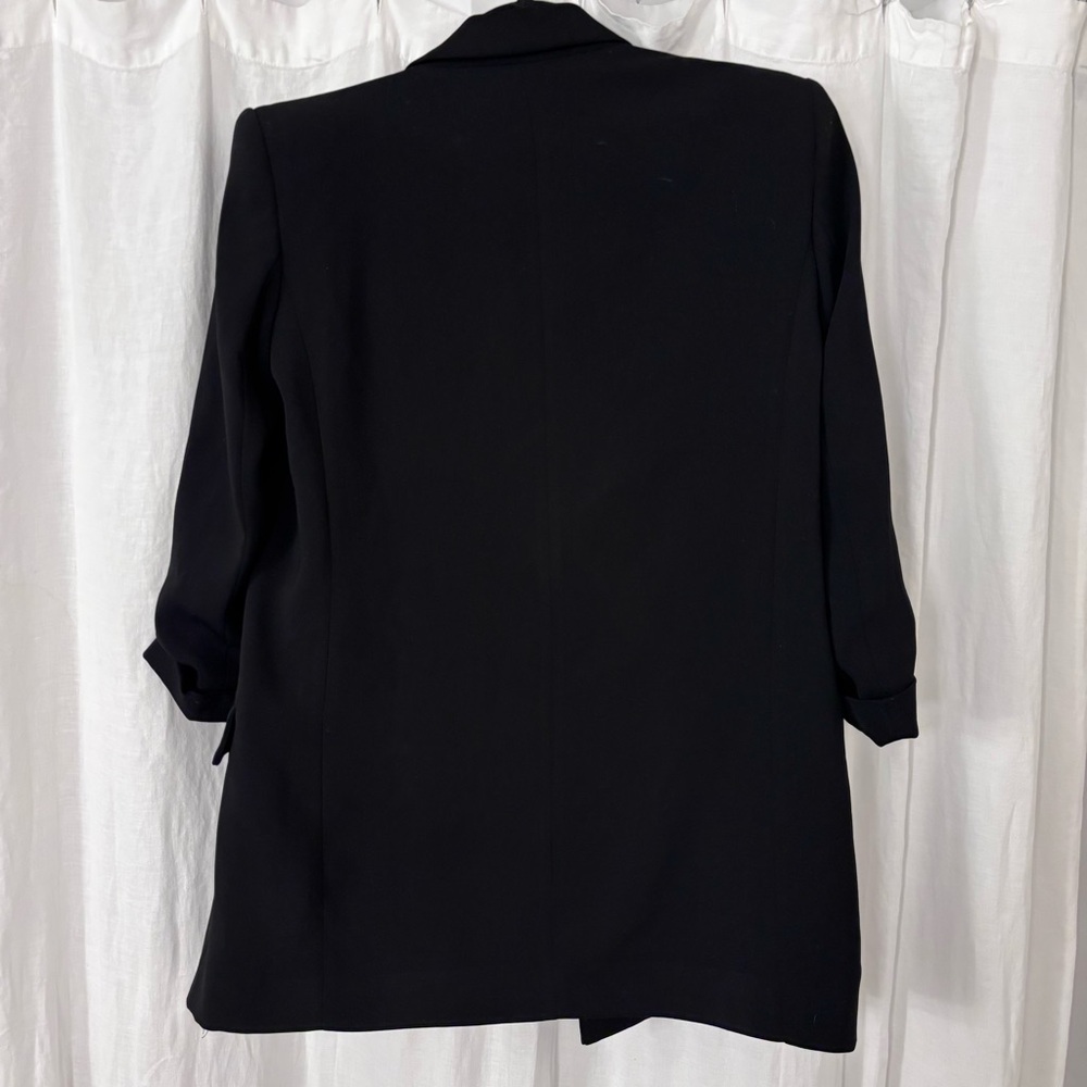 Zara Women's Long 3/4 Slv Black Blazer - Sz Small - Picture 5 of 7